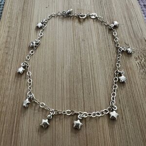 Silver Star Charm foot chain